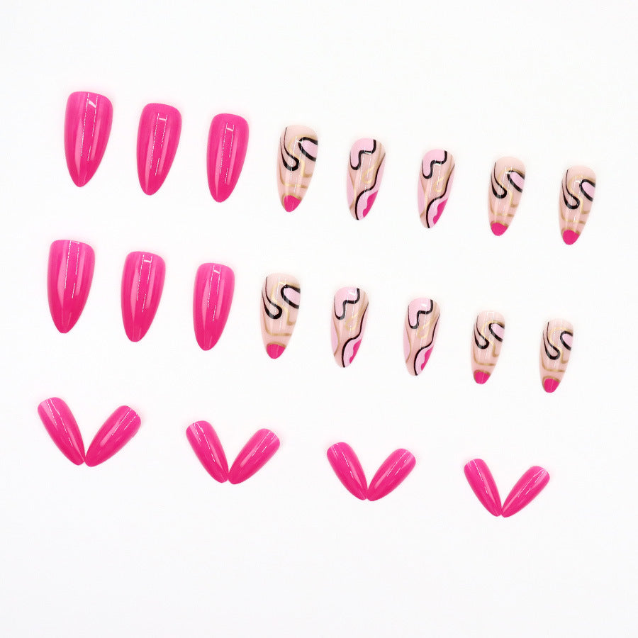 Irregular line manicure