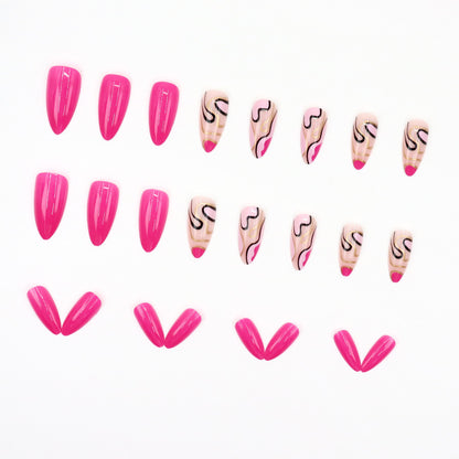 Irregular line manicure