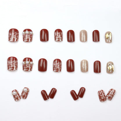 Champagne Pearl Nail Art