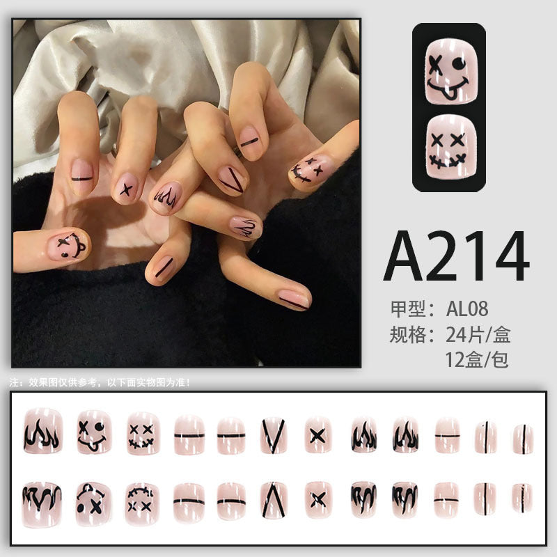 Halloween skull face silly and quirky nail art