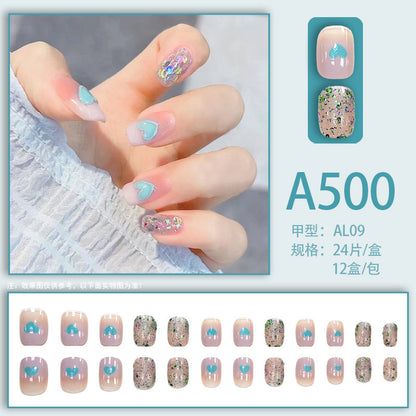 Love Sparkle Nail Art
