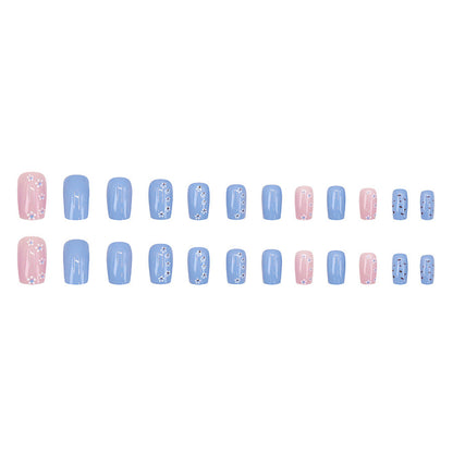 Long manicure with dopamine effect