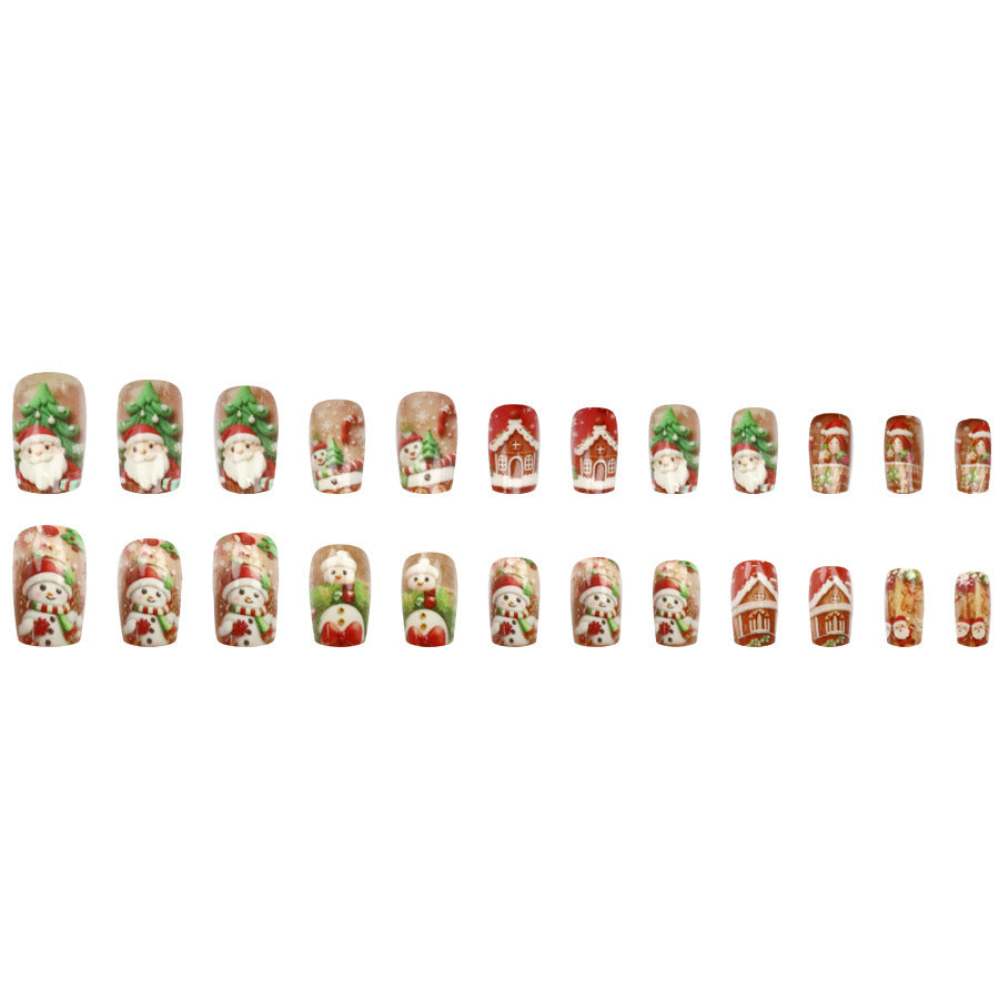Red Room Santa Claus Nail Art