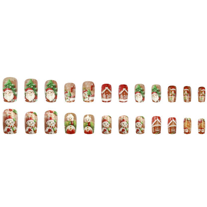 Red Room Santa Claus Nail Art