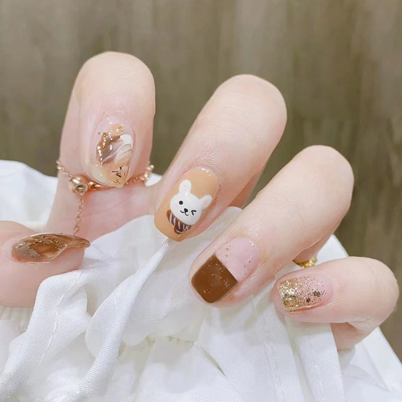 Cute Rabbit Nail Art