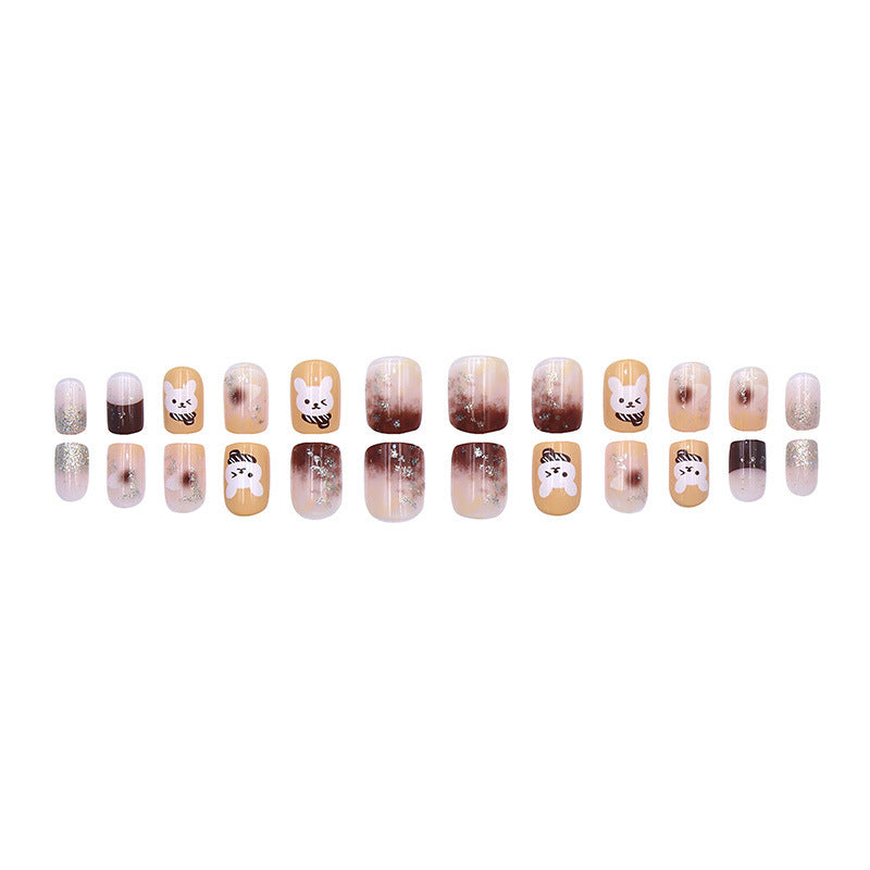 Cute Rabbit Nail Art