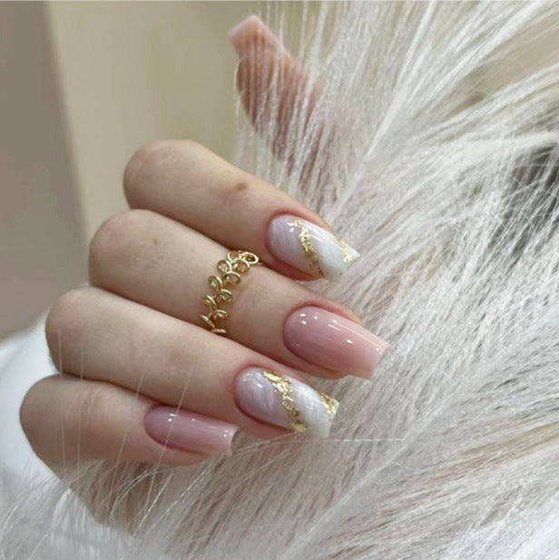 Gentle pink-toned elegant manicure