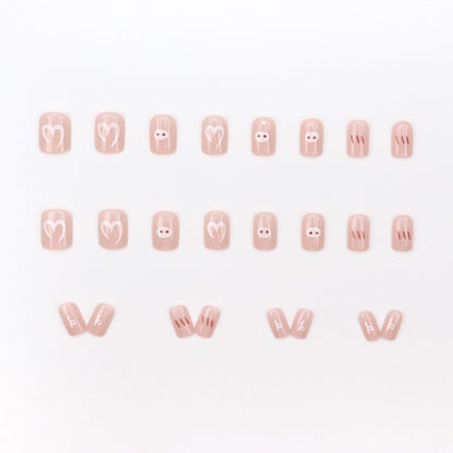 Fashionable, elegant and simple rainbow series manicure