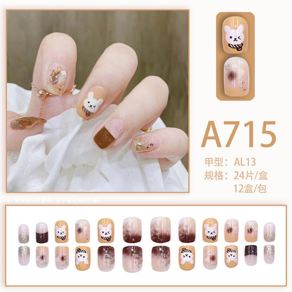 Cute Rabbit Nail Art