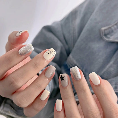 Weird personality, cute smile, beautiful nails