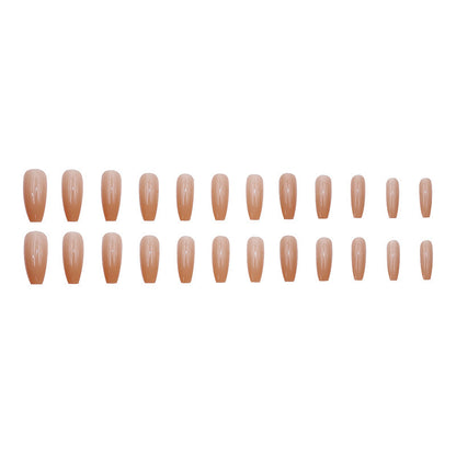 Bare color long-style nailwear