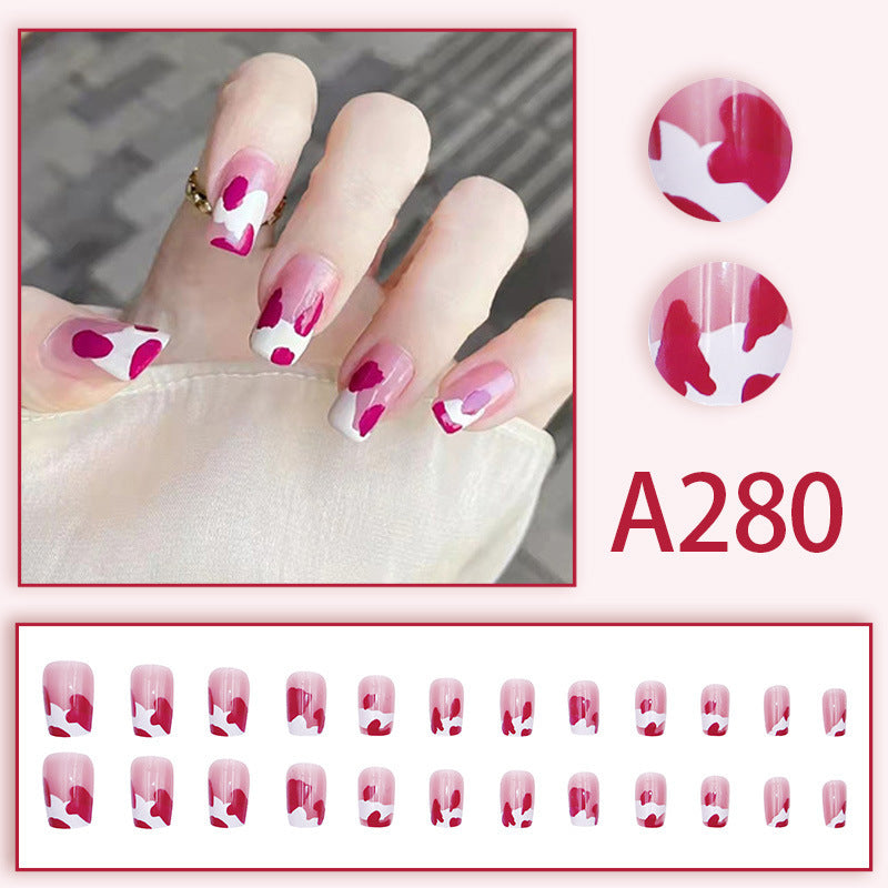 A fashionable and personalized nail art package featuring gradient shadows and diffused textures