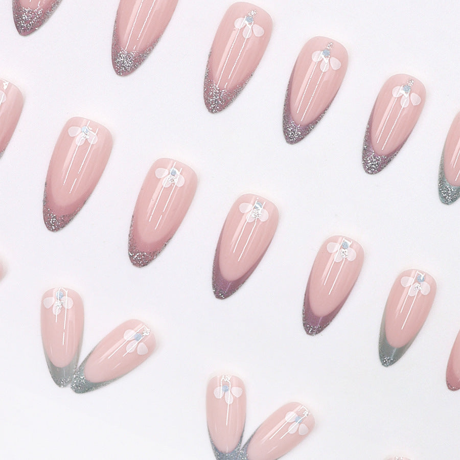 Sweet girl wearing nail polish