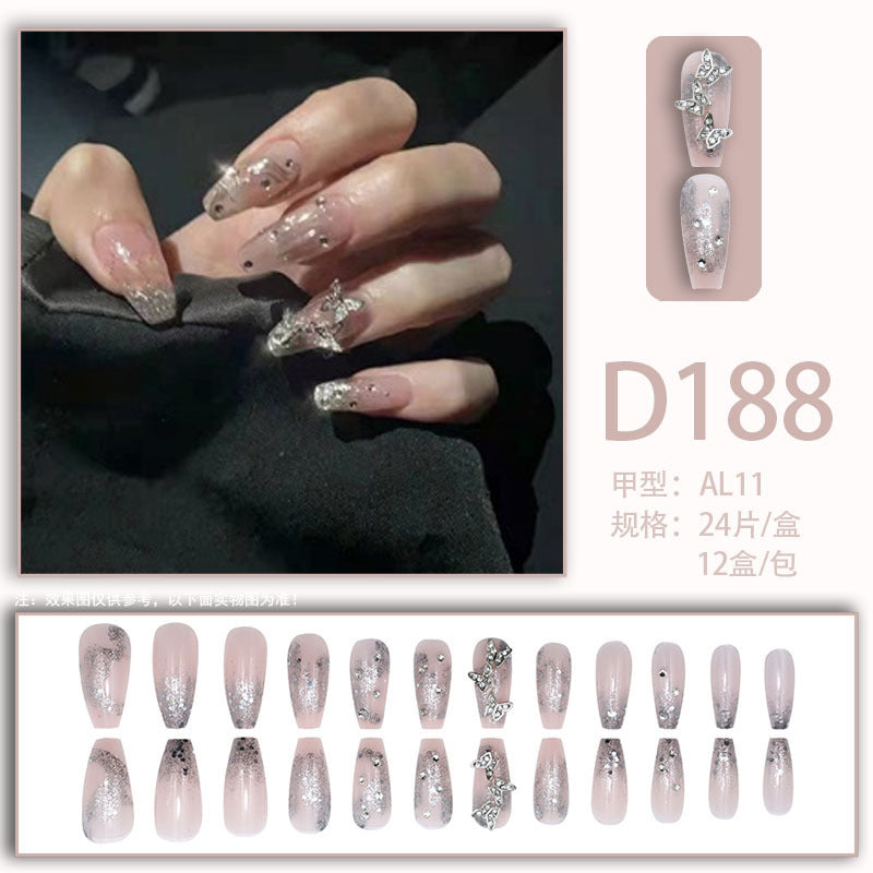 Sweet and cool long-style manicure