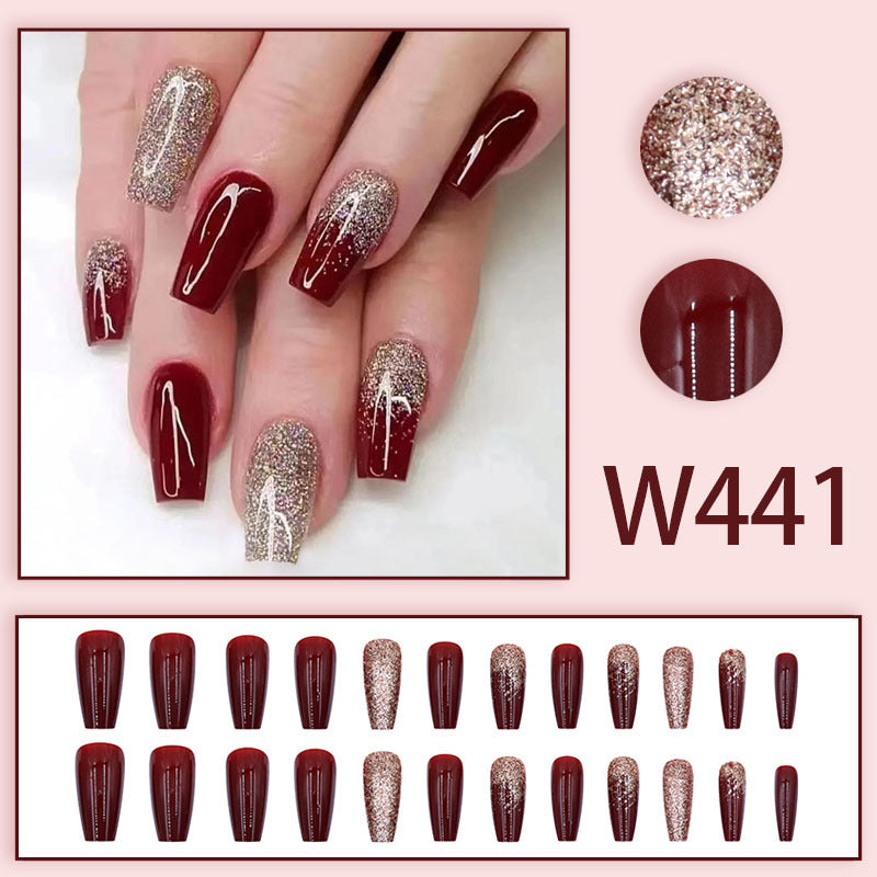 Deep red luxury style mature and alluring manicure