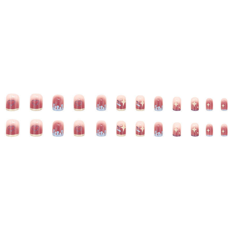 Star's Love Heart Personalized Nail Art