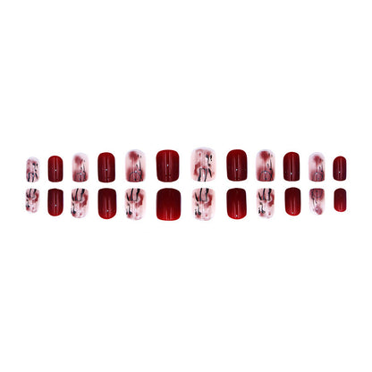 Gentle flower pearl style high-end beauty nails