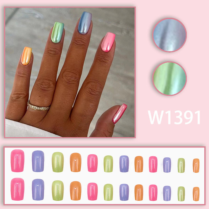 Sexy and glamorous colorful nail art
