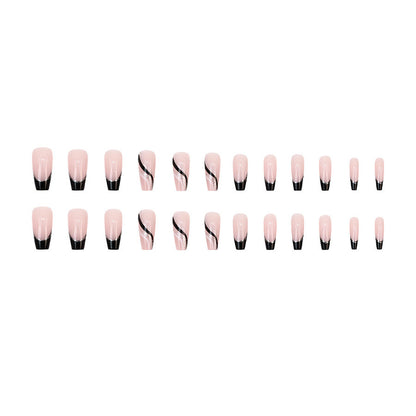 European and American fashion "ins" style black glitter nail polish
