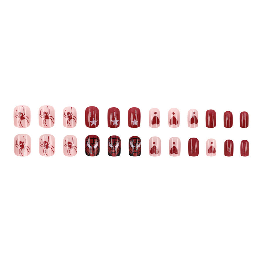 Flash Spider Love Star Cartoon Wearable Nails