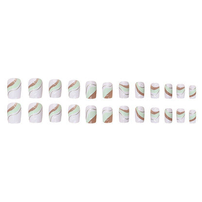 Vintage patterned nail art