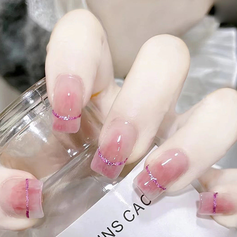 Jane's gentle and pure erotic nail art