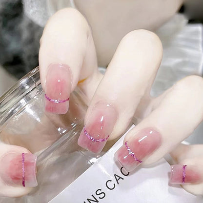 Jane's gentle and pure erotic nail art