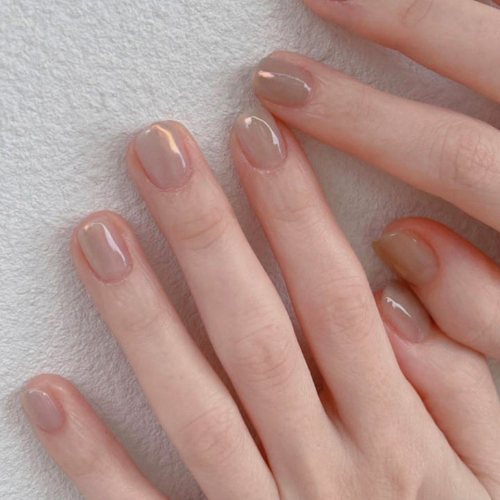 Simple Ice Crystal Nail Art