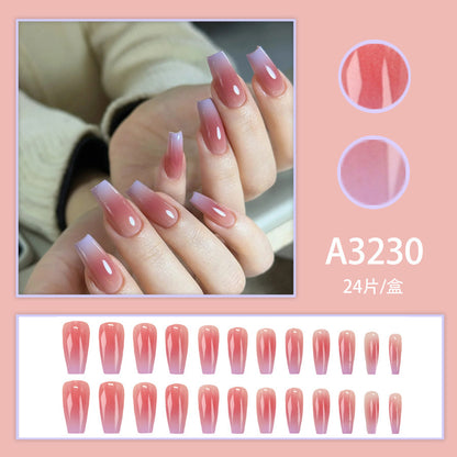 Purple grape soft blush gradient nail polish