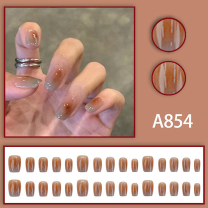Tonal Maillard Nail Art
