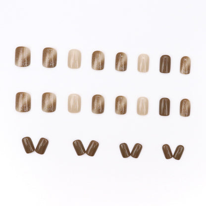 Alluring coffee-colored sexy pure passion-style manicure