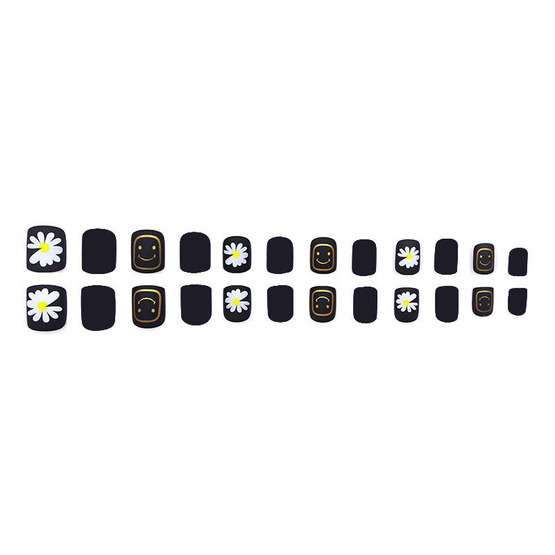 Daisy powder black nail polish