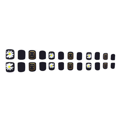 Daisy powder black nail polish