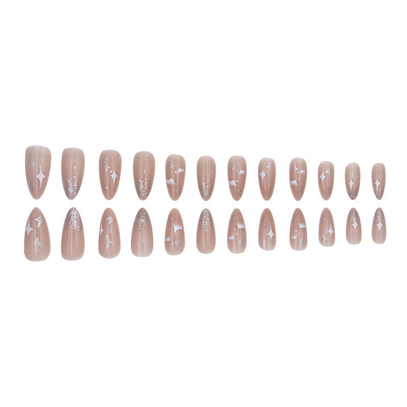 Minimalist style glitter nail polish