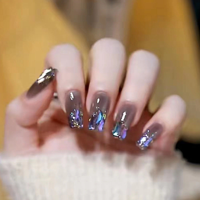 Exquisite Aurora Diamond Personalized Nail Art