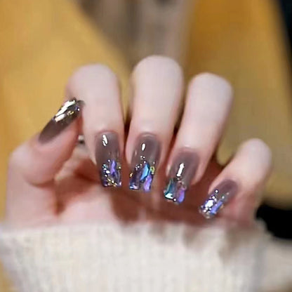 Exquisite Aurora Diamond Personalized Nail Art