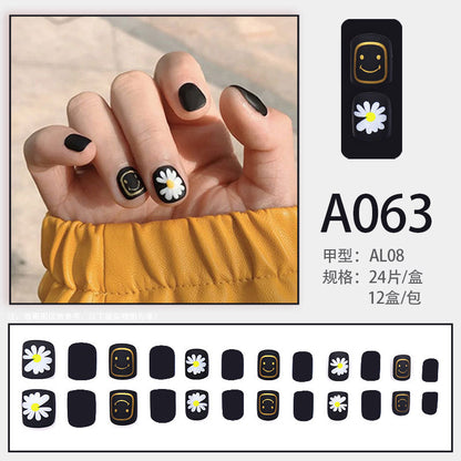 Daisy powder black nail polish
