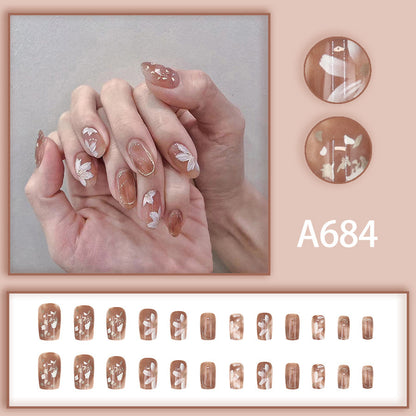 Adorable Young Girl's Angelic Love - Sweet Nail Art