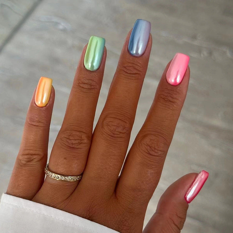 Sexy and glamorous colorful nail art
