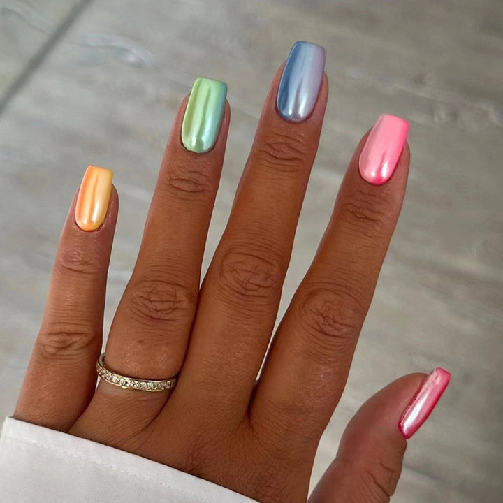 Sexy and glamorous colorful nail art