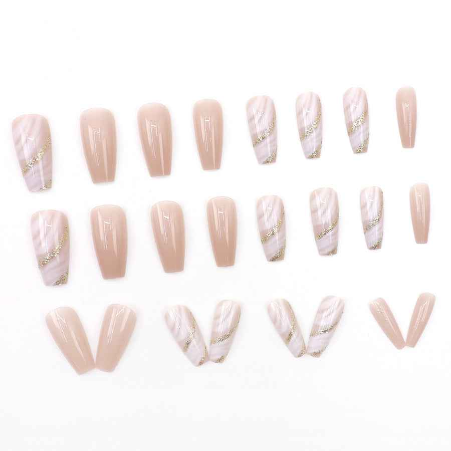 Gentle pink-toned elegant manicure