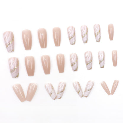 Gentle pink-toned elegant manicure