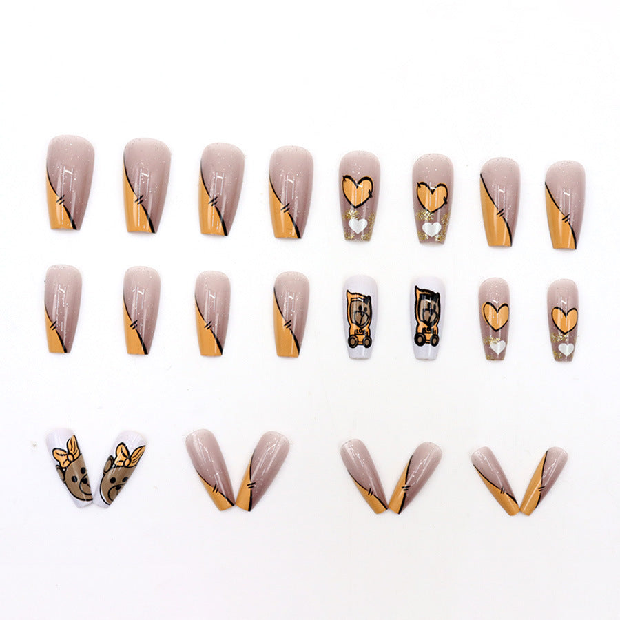Cute little bear manicure