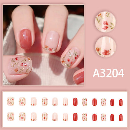 Fresh little floral mirror powder nail polish