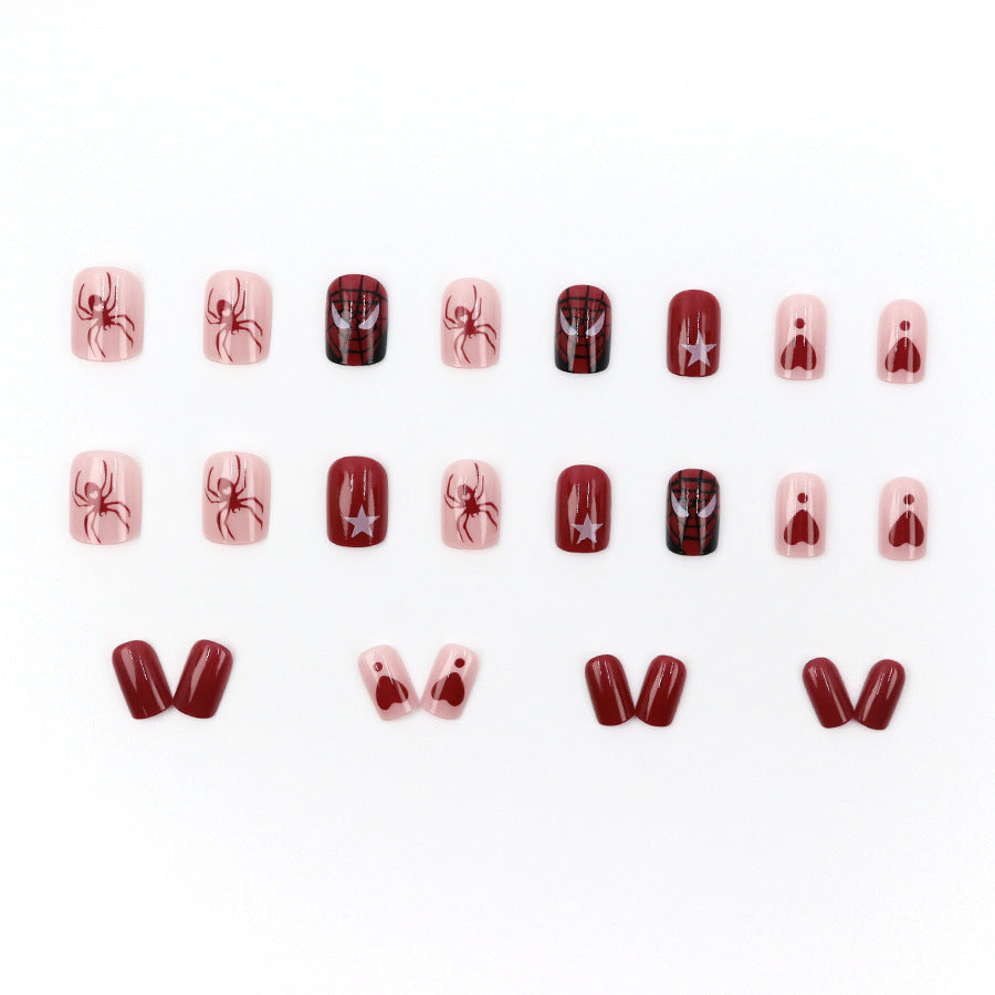 Flash Spider Love Star Cartoon Wearable Nails