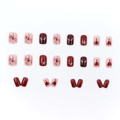 Flash Spider Love Star Cartoon Wearable Nails