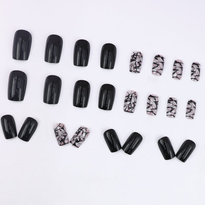 Sweet and Cool Cracked Nail Art