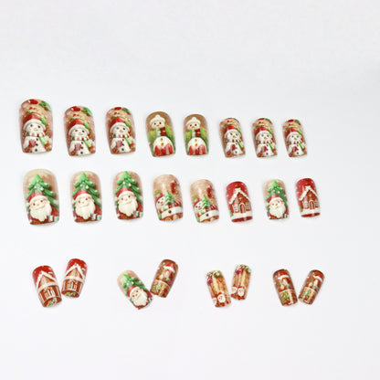 Red Room Santa Claus Nail Art