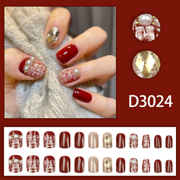 Champagne Pearl Nail Art