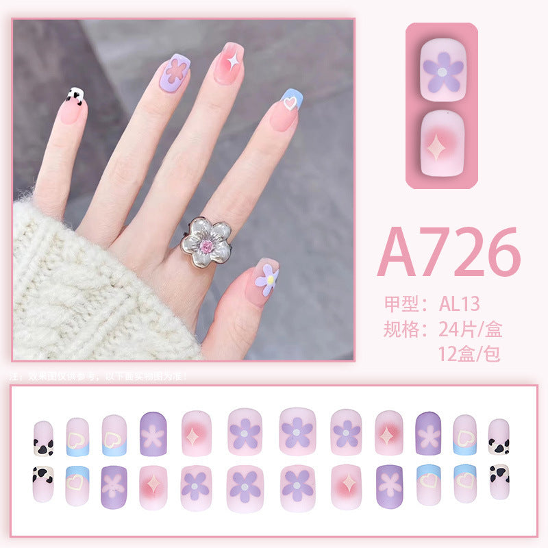 Sandblasted Flower Summer/Northern Hemisphere Nail Art